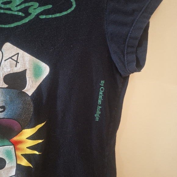 Ed Hardy by Christian Audigier Vintage "Love is a Gamble" t-shirt Size L - Picture 3 of 6